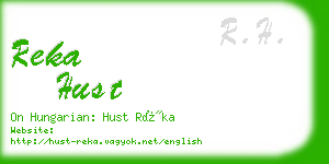 reka hust business card